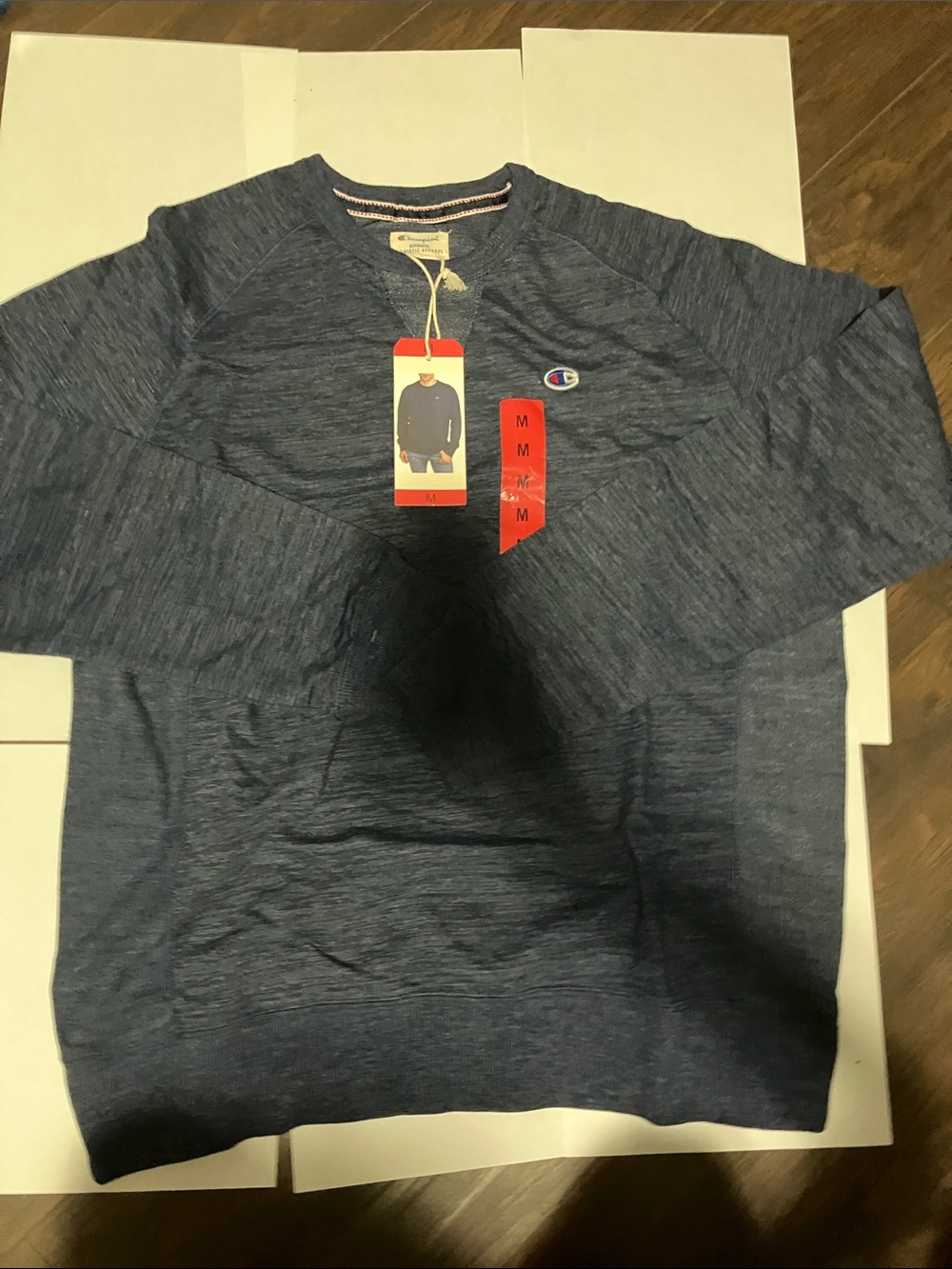 Champion Heathered Navy Crewneck Sweatshirt